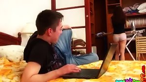 Loopy Teen Porn Threesome