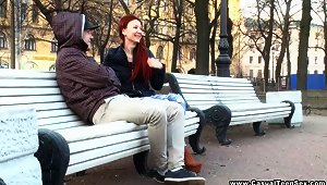 Watch Excitement With A Redhead