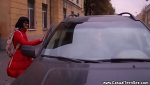 Watch Nerdy Hitchhiker Informal Fuck